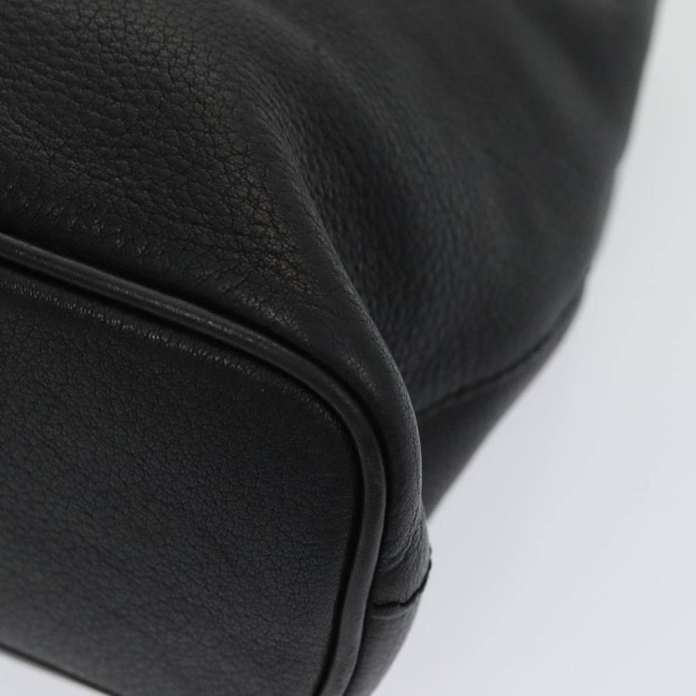 Burberrys Hand Bag Leather Black Auth bs16614 - Picture 9 of 16